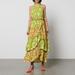 Matilda Printed Cotton-poplin Wrap Dress - Yellow - Never Fully Dressed Dresses