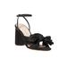 Loeffler Randall Camellia Pleated Bow Heel - Black