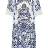 Camilla Women's Kimono-Sleeve Silk Crepe Maxi Dress - Blue