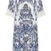 Camilla Women's Kimono-Sleeve Silk Crepe Maxi Dress - Blue