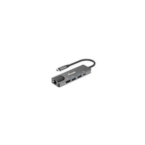 Equip USB-C 5-in-1-Multifunktionsadapter, HDMI, Gigabit LAN, USB 3.2 GEN1, 100W USB PD