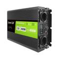 Green Cell - Przetwornica napicia PowerInverter lcd 12 v 2000W/40000W Przetwornica samochodowa z