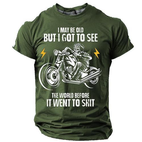 Men's Graphic T shirt Short Sleeve T shirt 3D Print Crew Neck Shirt Daily Designer Retro Vintage Sports Outdoor Holiday Going out Black Blue Green Spring Summer Clothing Apparel S M L XL XXL XXXL