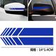 2 pair Car Rear View Side Mirror Body Stripe Vinyl Sticker Decal DIY Graphic