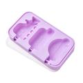Ice Lolly Moulds Dinosaur Ice Moulds Silicone Set Ice Lolly Moulds Made of Soft Silicone Material Popsicle Moulds Set Children DIY Creative Ice Mould BPA Free Reusable with Lid