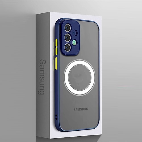 Handy Hülle Handyhüllen Für Samsung Galaxy S25 S24 S23 S23 FE S22 S21 Ultra Plus A55 5G A35 5G A25 A15 Mit Magsafe Vollschutz Stoßfest PC Image