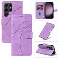 Custodia per telefono per Samsung Galaxy S24 S23 S22 S21 S20 Ultra Plus FE A54 A34 A14 S25 Ultra custodia portafoglio magnetica protezione completa supporto kickstand motivo geometrico TPU PU pelle