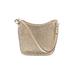 Cole Haan Leather Shoulder Bag: Gold Grid Bags