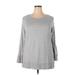 LC Lauren Conrad Pullover Sweater: Gray Tops - Women's Size 2X-Large
