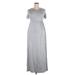 Belle Amie Casual Dress - Maxi: Gray Marled Dresses - Women's Size X-Large