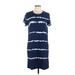 J.Crew Factory Store Casual Dress - Midi: Blue Tie-dye Dresses - New - Women's Size Large