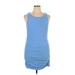 Beyond Yoga Casual Dress - Mini: Blue Solid Dresses - Women's Size X-Large