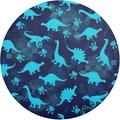 SKYSONIC Cute Kids Dinosaurs Round Placemats for Dining Table Set of 1 Washable Table PVC Placemats Table Decoration Heat Insulation(594)