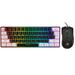 WEMDBD Mini 61-KEY Wired Mouse Keyboard White/Black Gaming Keyboard And Mouse Set Multi-Color Changing Backlight Keyboard 3200DPI Mouse Mice Set