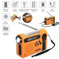 NOAA Weather Radio Emergency Solar Hand Crank Radio with 2000mAh Power Bank FM/AM Transistor Radio with SOS Alarm LED Flashlight LCD Display Cell Phone Charger for Camping Hiking Traveling