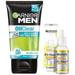 Garnier Bright Complete VITAMIN C Booster Face Serum 30ml & Garnier Men Face Wash Balances Oil Level in Skin OilClear Clay D-Tox 150 g