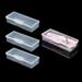 4 Pack Nail Tool Box Plastic Nail File Case Pedicure Container Storage Case Nail File Holder Box Clear Manicure Tool Box Nail Art Kits Tools