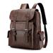 WQQZJJ Travel Backpack Leather Laptop Backpack For Men Work Business Travel Office Backpack College Bookbag Casual Computer Backpack Fits Notebook 15.6 Inch Jansport Backpack