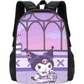 Kuromi Cartoon Anime Backpack Anime Print Backpack Lightweight Casual Laptop Backpack For Unisex