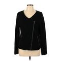 Ann Taylor LOFT Jacket: Black Jackets & Outerwear - Women's Size Large