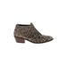 Joules Ankle Boots: Brown Leopard Print Shoes - Women's Size 7