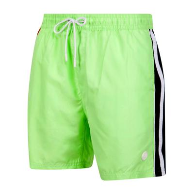 Swim Shorts Lamia Twill Microfibre Swim Shorts with Side Stripes In Patina Green / S - Tokyo Laundry