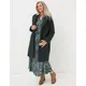 Fatface Womens Teddy Collared Longline Coat - 6 - Green, Green