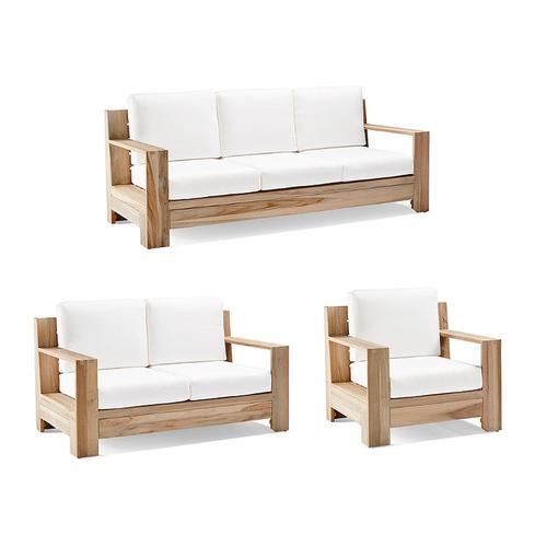 St. Kitts Seating Replacement Cushions - Right-facing Chair, Quick Dry, Natural - Frontgate