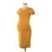 Old Navy - Maternity Casual Dress: Yellow Dresses - Women's Size Medium