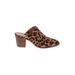 Madewell Mule/Clog: Brown Leopard Print Shoes - Women's Size 8 1/2