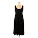 Gap Casual Dress - Slip dress: Black Solid Dresses - Women's Size Medium