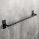 Blacksmith Handmade Towel Rail - Wrought Iron Wall Mounted - Suitable for Bathroom, Kitchen etc - Hammered Square Finish (Black)