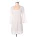 Jordan Taylor Casual Dress: White Dresses - Women's Size Small