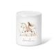 Personalised Girls pastel princess, Unicorn name initial Girls gift Money Box-Ceramic Piggy Bank-Money saving Gift
