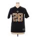 NFL Short Sleeve T-Shirt: Black Tops - Women's Size X-Large