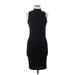 Trafaluc by Zara Casual Dress - Bodycon: Black Solid Dresses - Women's Size Medium