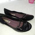 American Eagle Outfitters Shoes | American Eagle Worn Black Mary Jane Ballet Flats | Color: Black | Size: 7.5