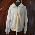 Nine West Sweaters | Nine West Jacket/Coat White Faux Fur Soft Hooded Zip Sz Xxl Soft! | Color: White | Size: Xxl