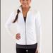 Lululemon Athletica Jackets & Coats | Lululemon Forme White Jacket Size 8 | Color: Cream/White | Size: 8