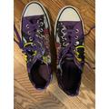 Converse Shoes | Converse Dc Batwoman Comic Graphic Novel Flat Lace Up Low Top Purple + Black Sne | Color: Black/Purple | Size: 9