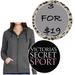 Victoria's Secret Tops | 3/$19 Victoria’s Secret Sport Full Zip Hoodie Sweatshirt | Color: Gray/White | Size: S