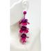 J. Crew Jewelry | J. Crew Gold Tone Pink Purple Beaded Flowers Boho Dangle/Drop Pierced Earrings | Color: Pink | Size: Os