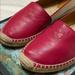 Gucci Shoes | Gucci Leather/Canvas Espadrilles | Color: Red/Pink | Size: 37