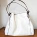 Coach Bags | Coach Edie Shoulder Bag 31 Signature Leather With Rivets Pewter/Chalk 31866 | Color: White | Size: Os