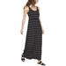 Athleta Dresses | Athleta Women's Sleeveless Knit Maxi Dress Black White Striped, Sz L | Color: Black/White | Size: L