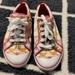 Coach Shoes | Coach Women's Barrett Signature Graffiti Fashion Sneakers Size 8b | Color: Pink/White | Size: 8