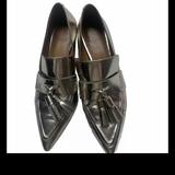 Coach Shoes | Coach Silver Betty Loafer Pumps Heels Shoes Sz 7b | Color: Silver | Size: 7