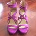 Jessica Simpson Shoes | Jessica Simpson Strappy Heels New. Size 8 | Color: Pink/Purple | Size: 8