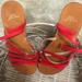 J. Crew Shoes | J Crew Ankle Strap Flat Sandals Size 8 | Color: Red | Size: 8