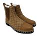 Free People Shoes | Free People Atlas Quilted Studded Camel Chelsea Boot Eu 41/Us 11 | Color: Brown/Tan | Size: 11